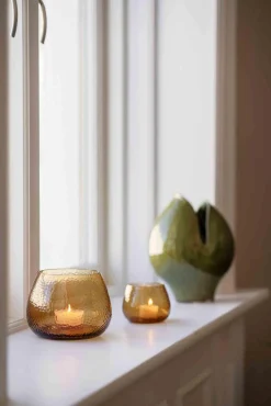 Telysholder Glimre 7,5cm brun