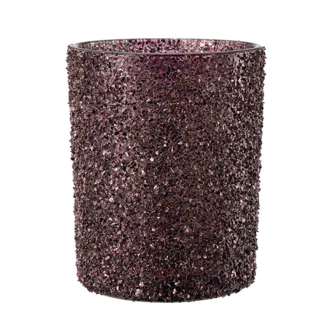 Telysholder Glitter burgunder 12,5 cm