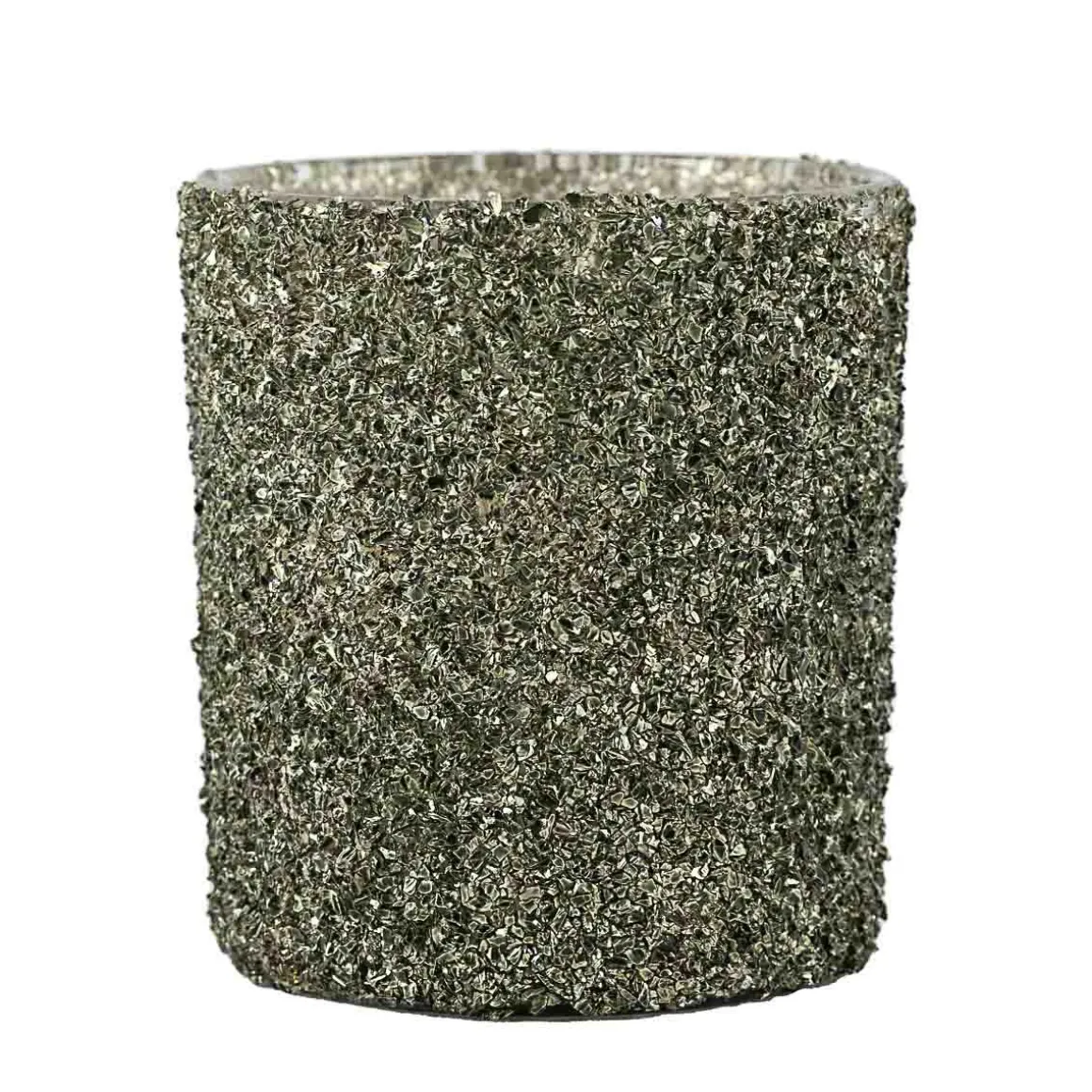 Telysholder Glitter Grønn 8 cm