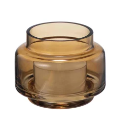 Telysholder Leah 9,5cm brun