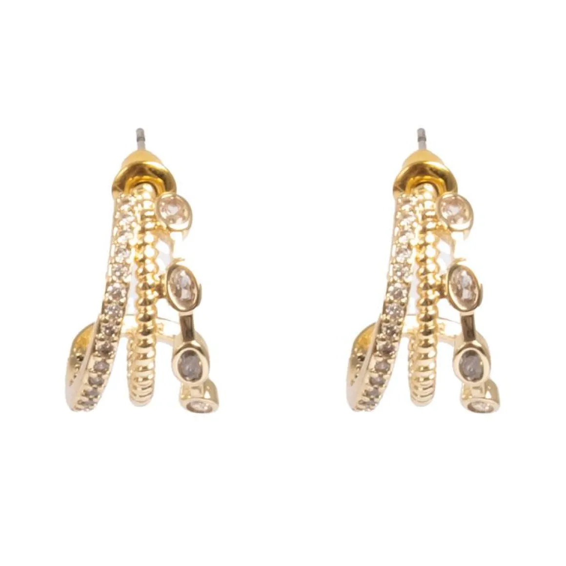 Trippel-øreringer, Gull